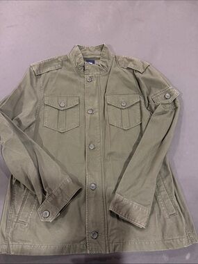 Gap Men's Olive Green Military Utility Jacket